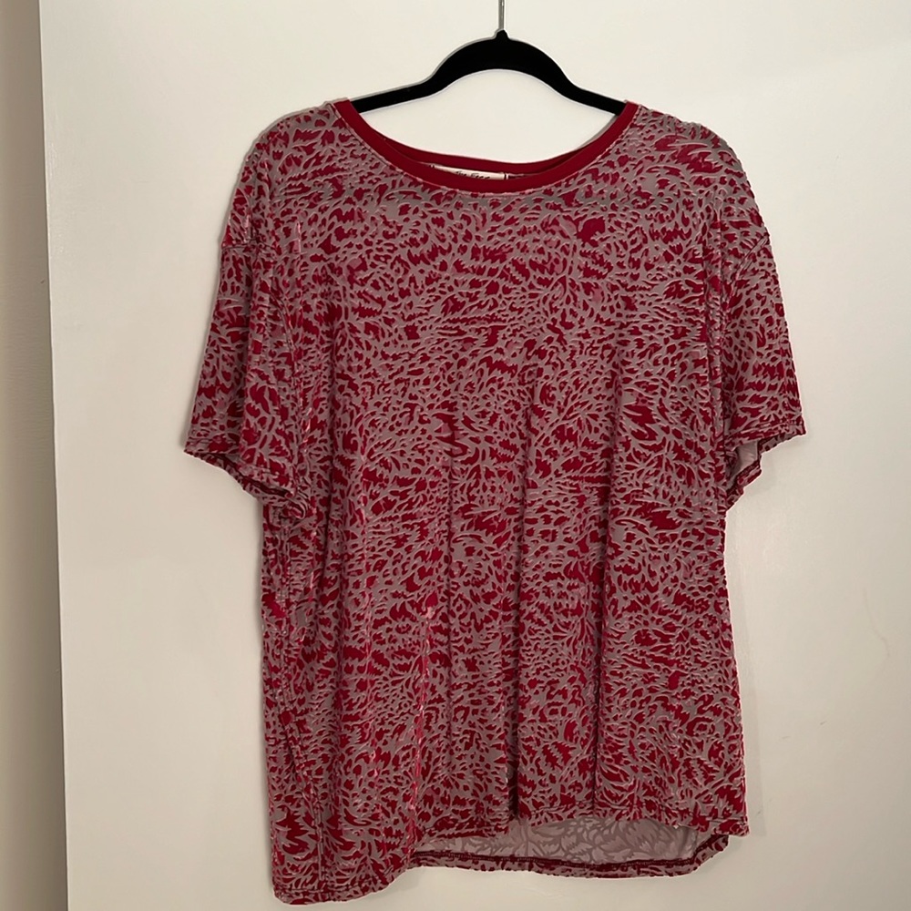 We the free crushed velvet top size small